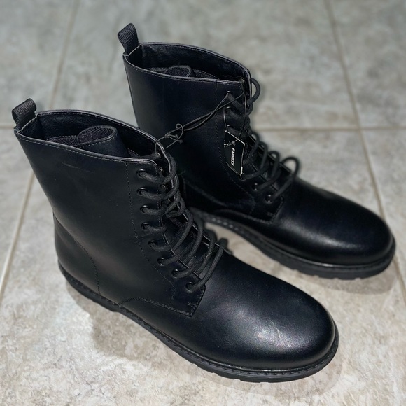 NWT Express Black Combat Boots - Picture 9 of 11